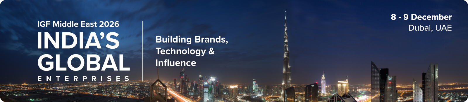 IGF Middle East 2026 Booking Banner
